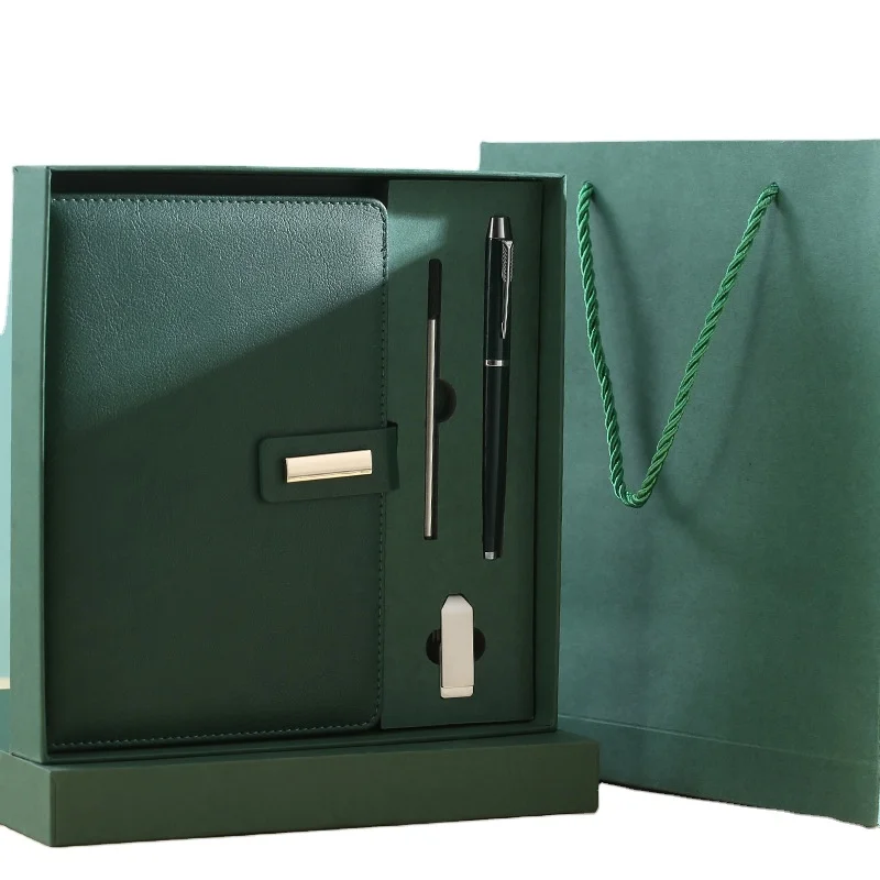 High Quality Notebook set Custom Logo Business Gift Set with pen USB Drive for sale