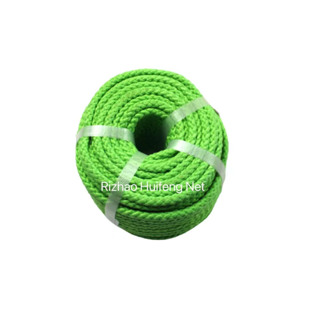 Braided Rope PE High density  polyethylene 8 strand 16 12 24 strand bolt rope net mooring  trawl net furling line