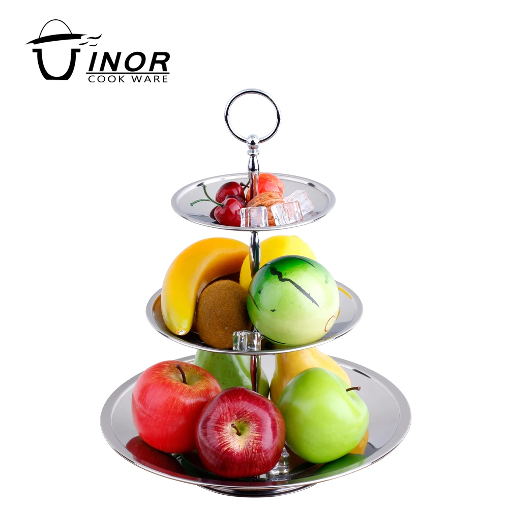 import china round wholesale 3 tier cupcake serving tray with stand