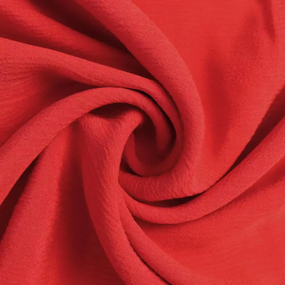 C19 Stock Organic Fabric Soft And Comfortable Breathable Clothing crepe cupro fabric for dress Manufacturer