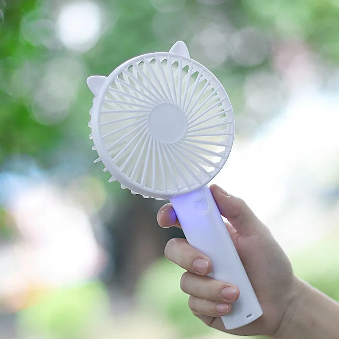 Недорогой портативный ручной перезаряжаемый мини-вентилятор с аккумулятором оптом