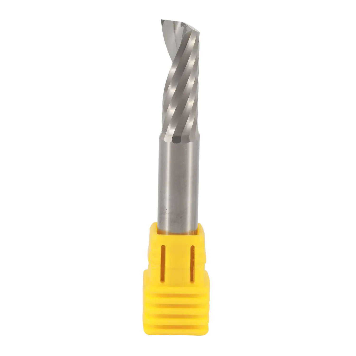 Carbide 1 Flute Spiral Router Bit Single Flute End Mill For Acrylic Aluminum PVC CNC 3.175mm 4mm 6mm Single Edge Cutter
