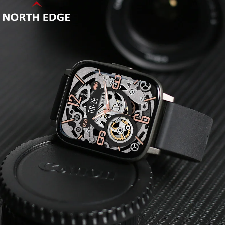 2023 Round Corner Large Screen Blood Pressure Blood Oxygen Body Temperature Heart Rate Monitoring Health Exercise Watch