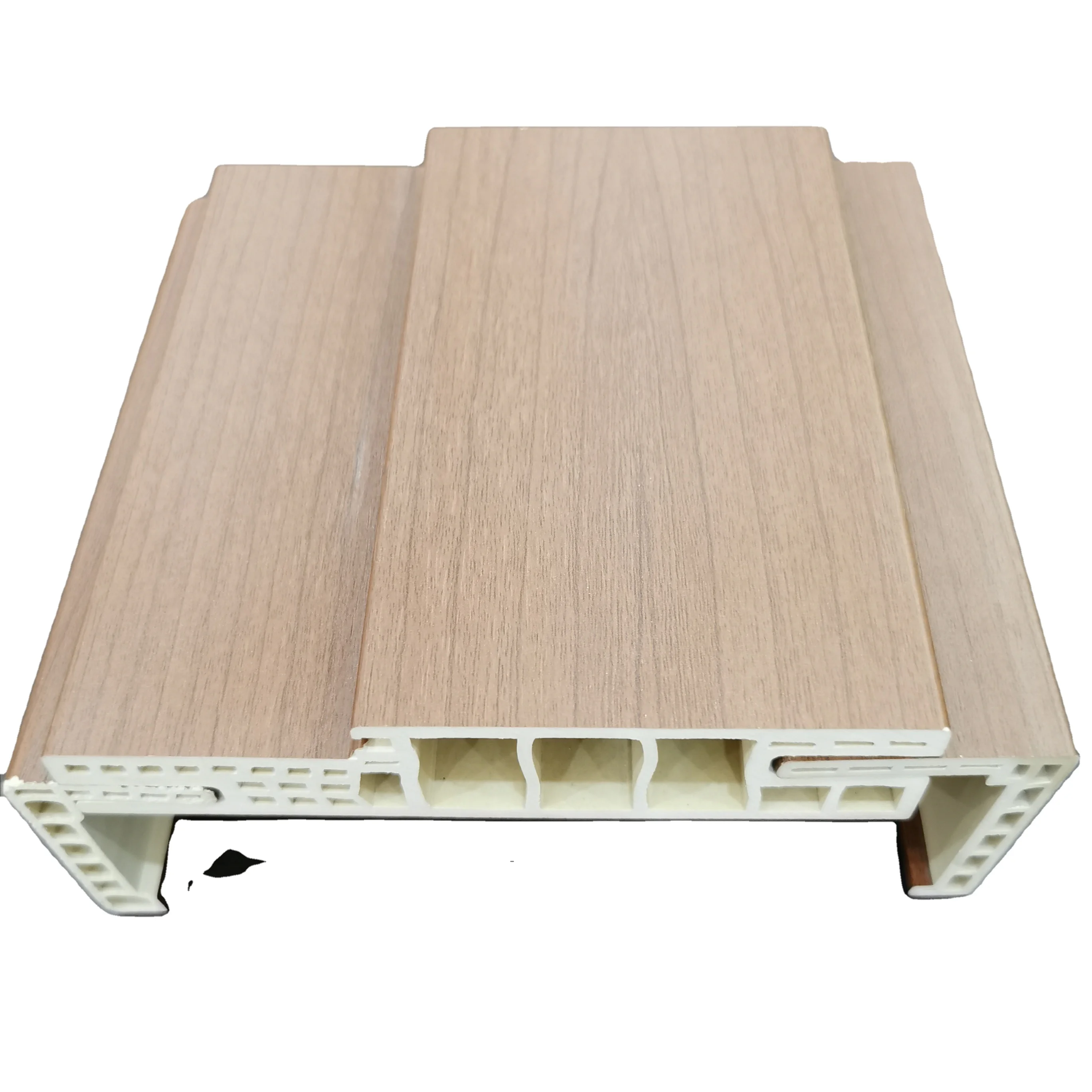 16-25cm easy installation big size portable wood plastic composite WPC door leaf and window frame for project