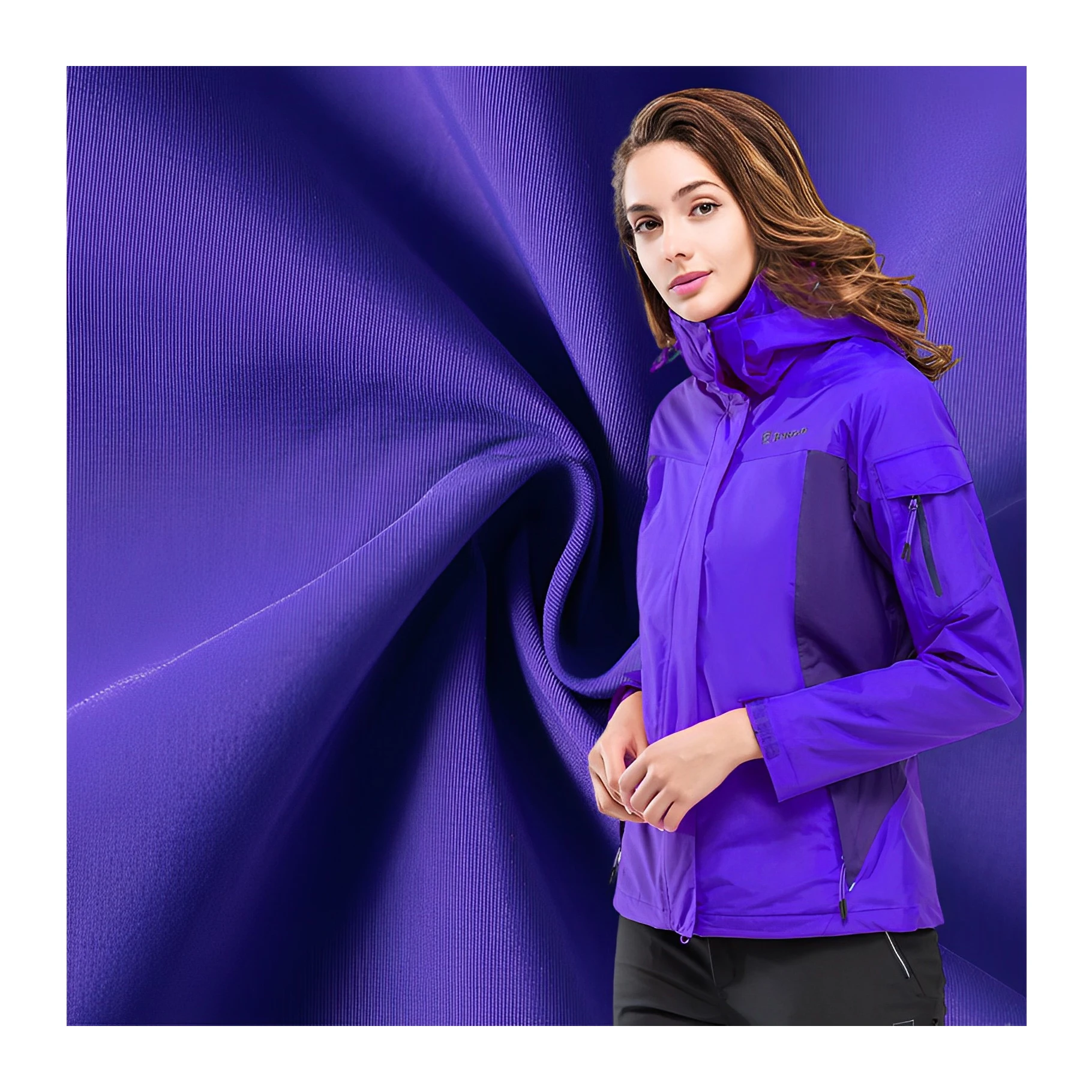 Wholesale Custom Waterproof Windproof Ripstop TPU Coating Plaid Cordura 100% Nylon Taslan Fabric for Outdoor Jacket