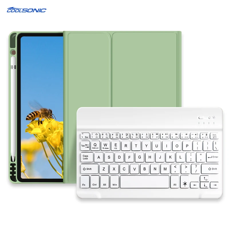 Fashion Design Flip Cover Case BT Keyboard For iPad 9th 8th 7th Generation Case Wireless Keyboard Magnetic Case for iPad 10.2