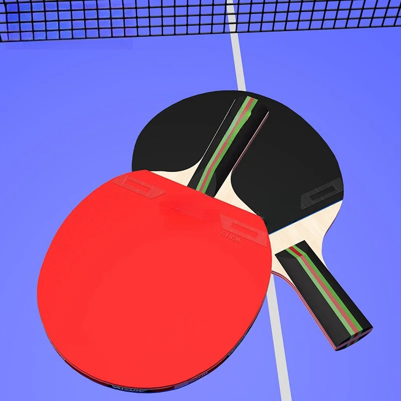 China Price Professional Custom Tournament 8 Star Premium Pro ITTF Print Wood Ping Pong Table Tennis Racket