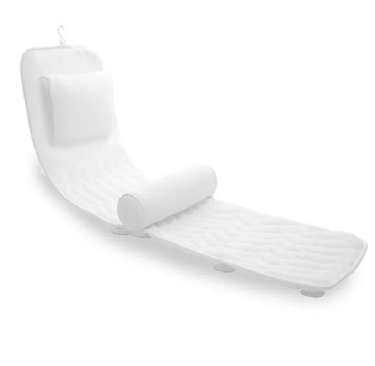 Full Body Bath Pillow Mat With Suction Cups 3D Bathbed Bath Cushion Body Bath Tub Pillow  Spa Bathtub Mat