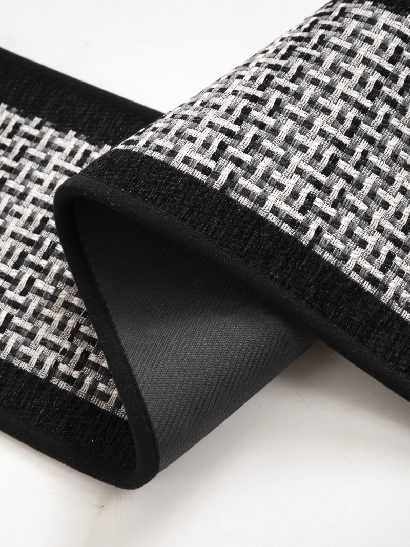 Great Machine Washable 8 x 30 Inch Linen Stair Treads Non-Slip Wooden Steps Indoor Runners Upgraded Rubber Backing Stair