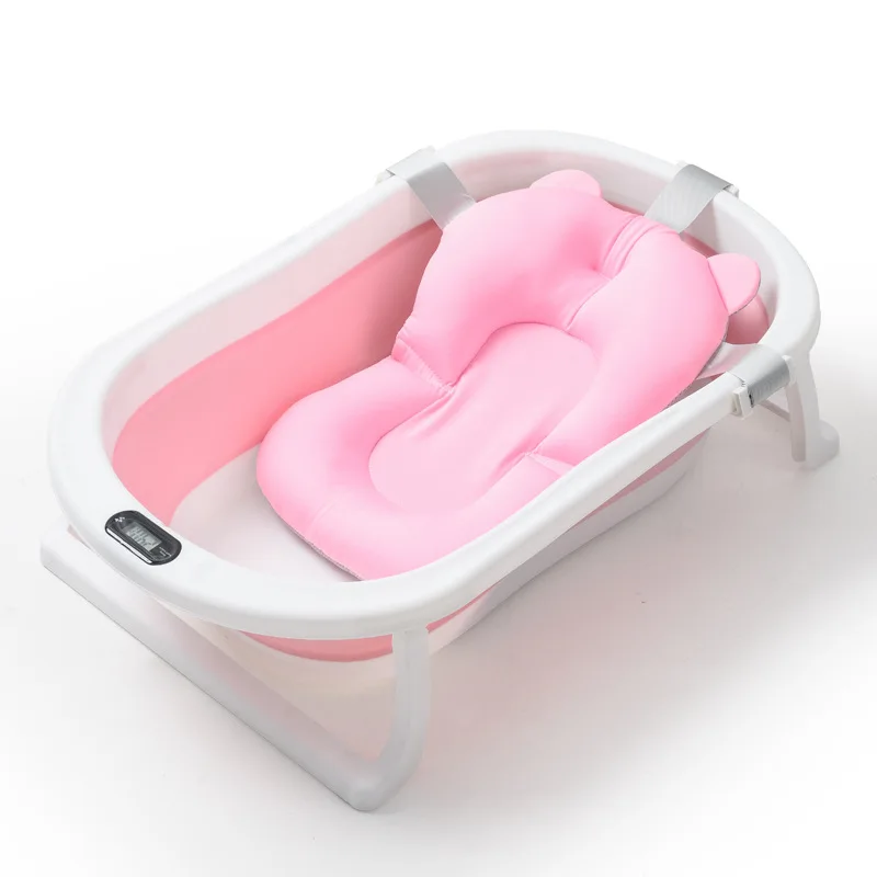 Custom logo plastic baby foldable bathtub