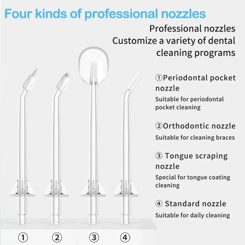 Factory Wholesale Portable Water Flosser Cordless 180ml Tank 3 Modes Oral Cleaner Dental Irrigator with Seat Charge