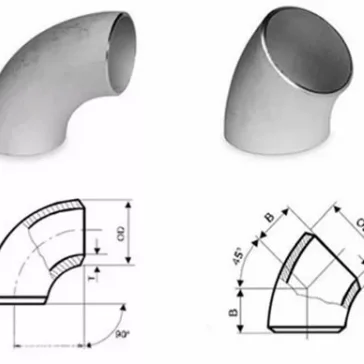 A234 WPB steel pipe fittings Schedule 40 carton steel 90 deg LR elbow Seamless Carbon Steel Elbow