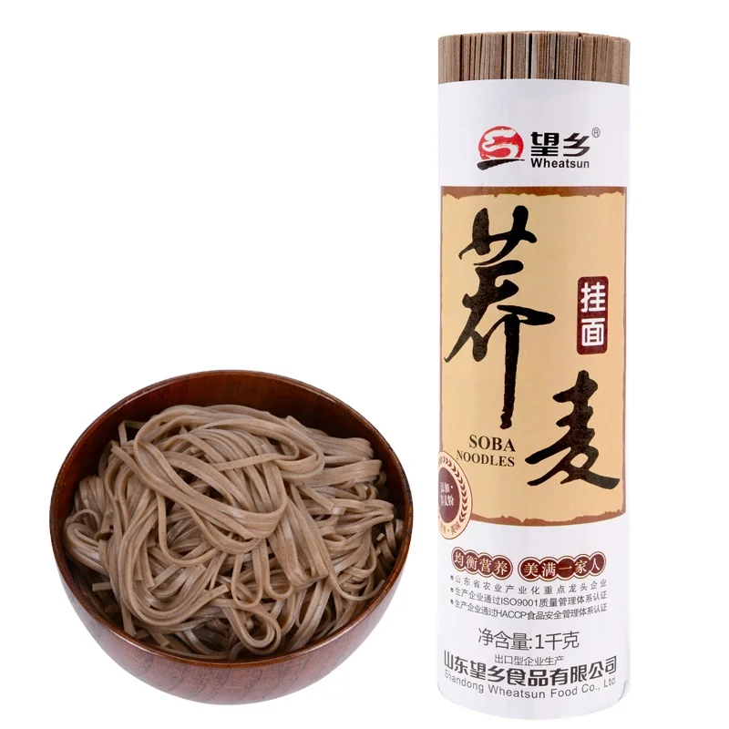 Buckwheat noodles added 15% buckwheat low fat low sodium fitness people a good choice