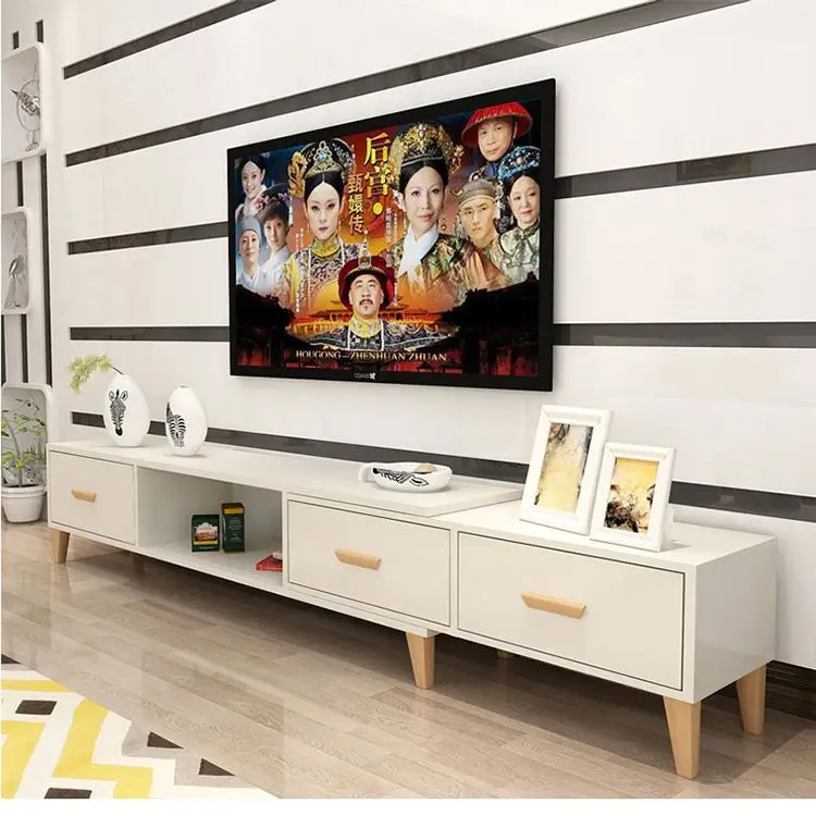 YQ JENMW 2023 Modern Wood TV Rack Cabinet Design TV Cabinet Stand for Home