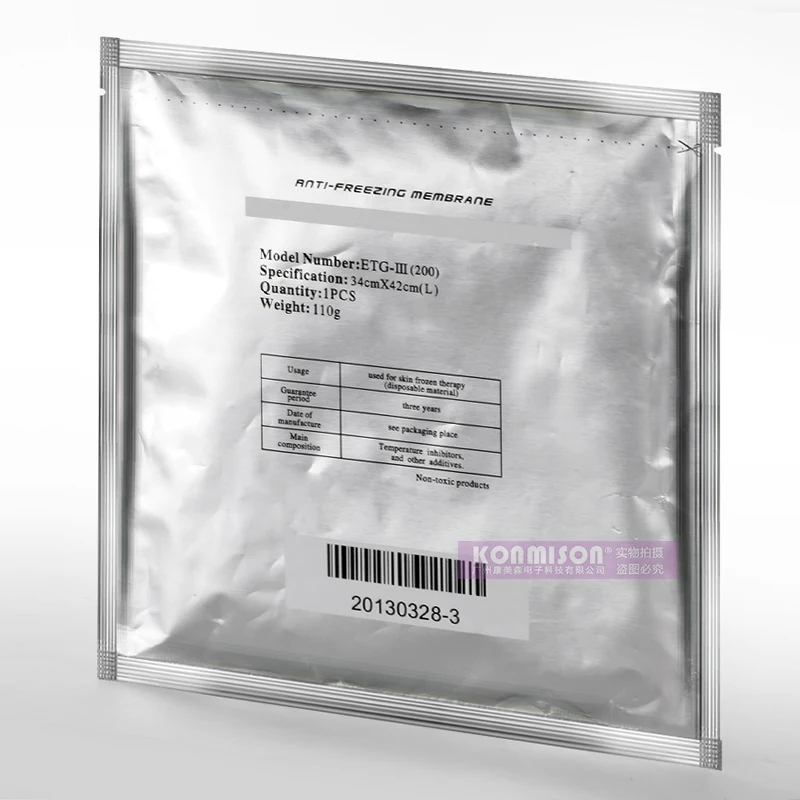 Konmison Wholesale cryo anti freeze membranes 70g/110g Antifreezing Membrane for cryolipolysis machine