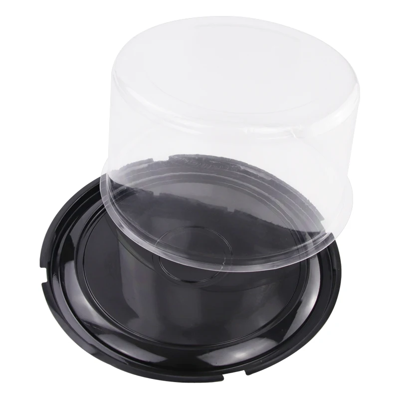 Custom shape logo color materials thermoforming plastic food grade transparent cake box