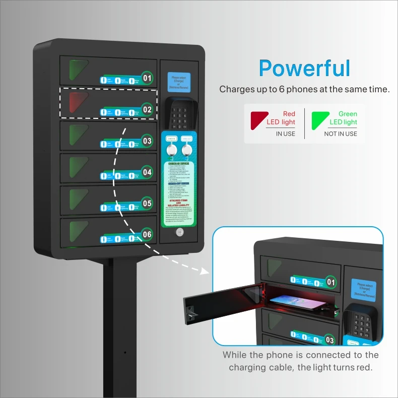 Multi-Language safes Sterilizer Pin Code Charging Locker