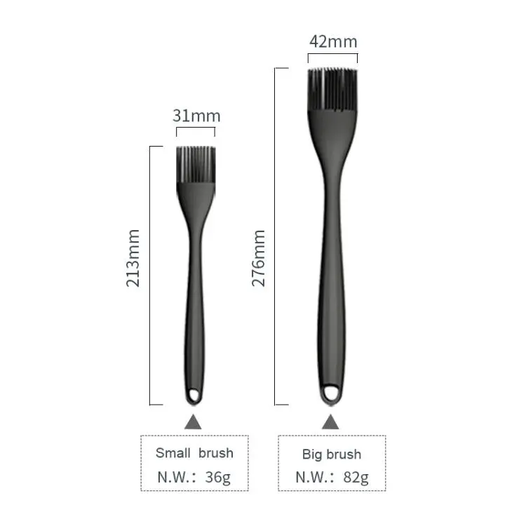 
Silicone Heat Resistant Basting Brush BBQ Grill Barbeque and Kitchen Baking Pastry Oil Brushes For Baste Pastries Cakes Meat 