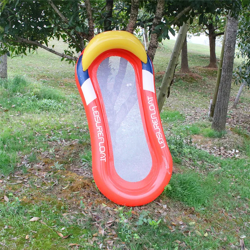 Inflatable sandwich net beach floating bed, water leisure sofa floating, hammock with net recliner floating row