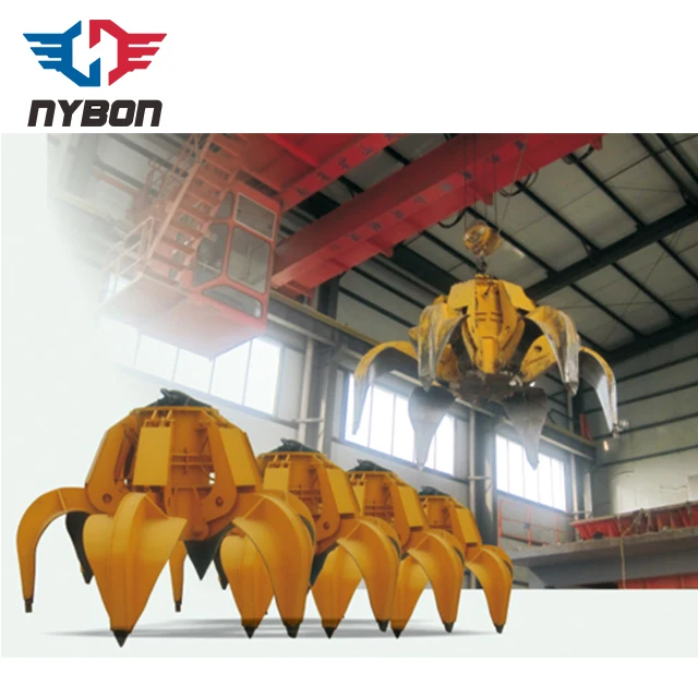 Wireless Remote Control Garbage Disposal Electric Hydraulic Mutivalve Grab Bucket