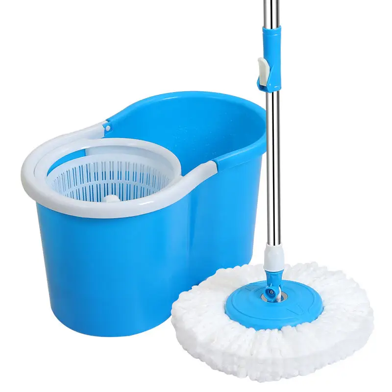Mini Size Floor Cleaning Bucket Mops Plastic Steel Basket Easy Clean Bucket Mop Microfiber Spin 360 Magic Mop