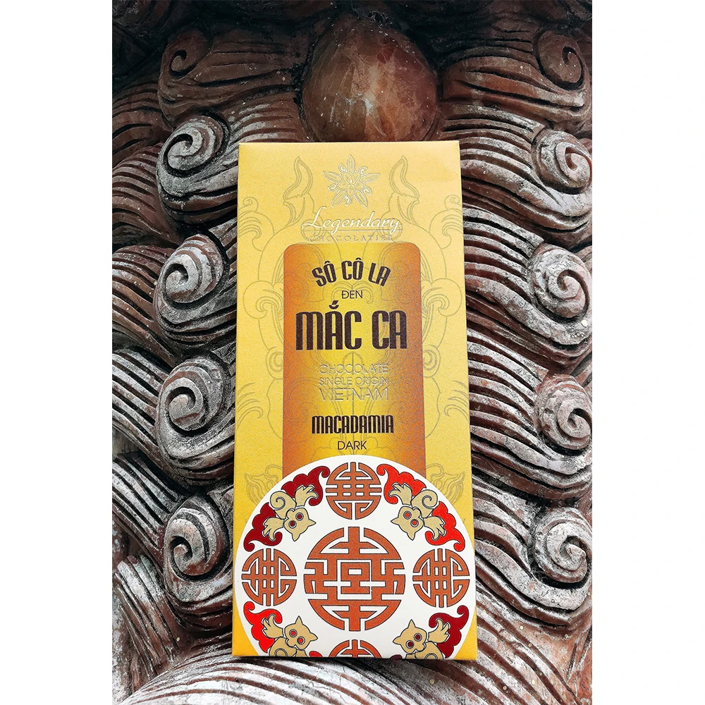 High Quality Single Origin Viet Nam chocolate bar - Dark 72% Cocoa & Macadamia for gifting