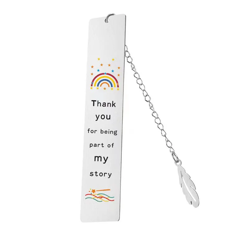 Metal crafts Bookmarks Die Casting Silver Plated Blank Metal Book marks With Custom Logo