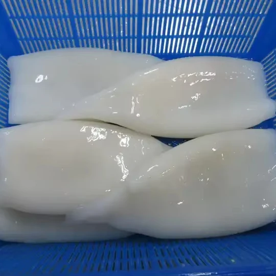 Frozen U3-U7 squid tube factory price good quality  with glazing  Illex squid tube
