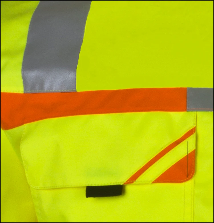 Reflective wear men custom bomber winter parka jacket