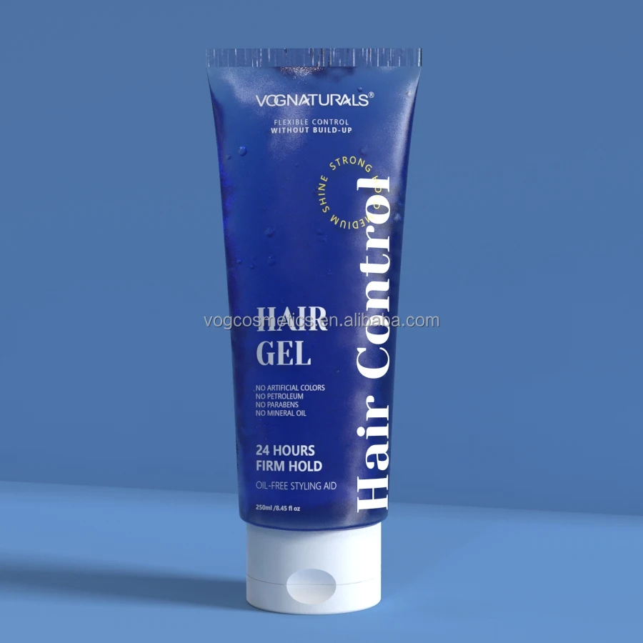 Private Label Natural Extra Strong Hold Hair Styling Gel Long Lasting Molding Wax Hair Gel