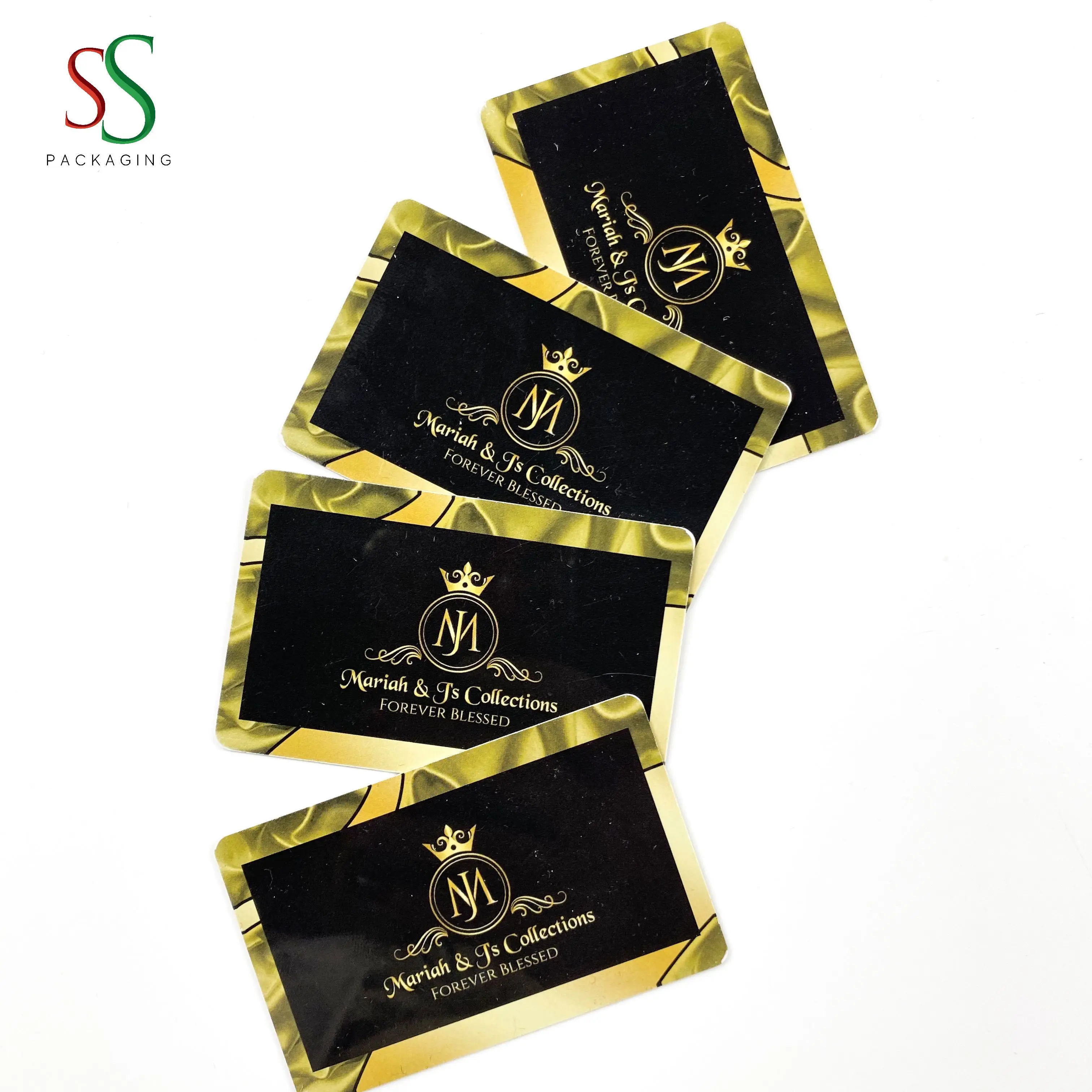 SS Hair Packaging Custom Business Card Credit Card Size Business Card