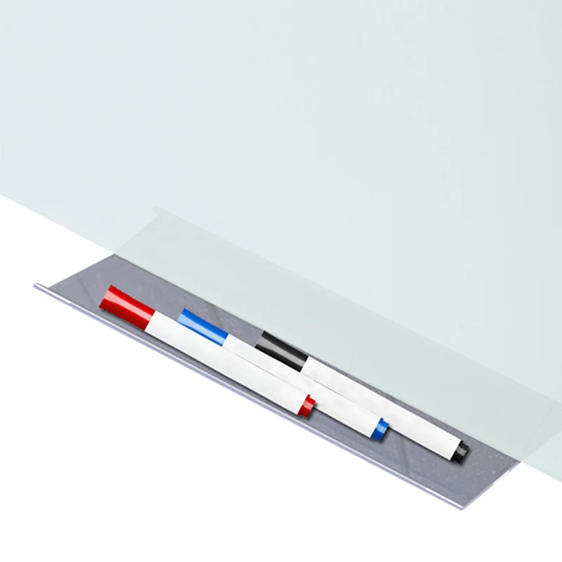 4mm Wall Mounted Tempered Glass Writing White Dry Erase Glass Board