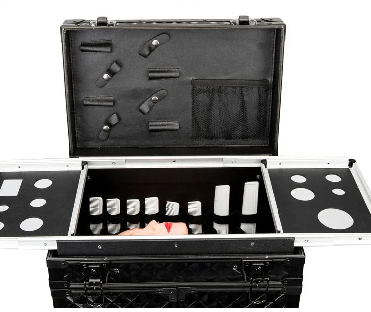Yaeshii Luggage Wheel Custom Logo Organizer Girls Travel Makeup case Hairdresser Beauty Makeup Large Capacity Trolley Case