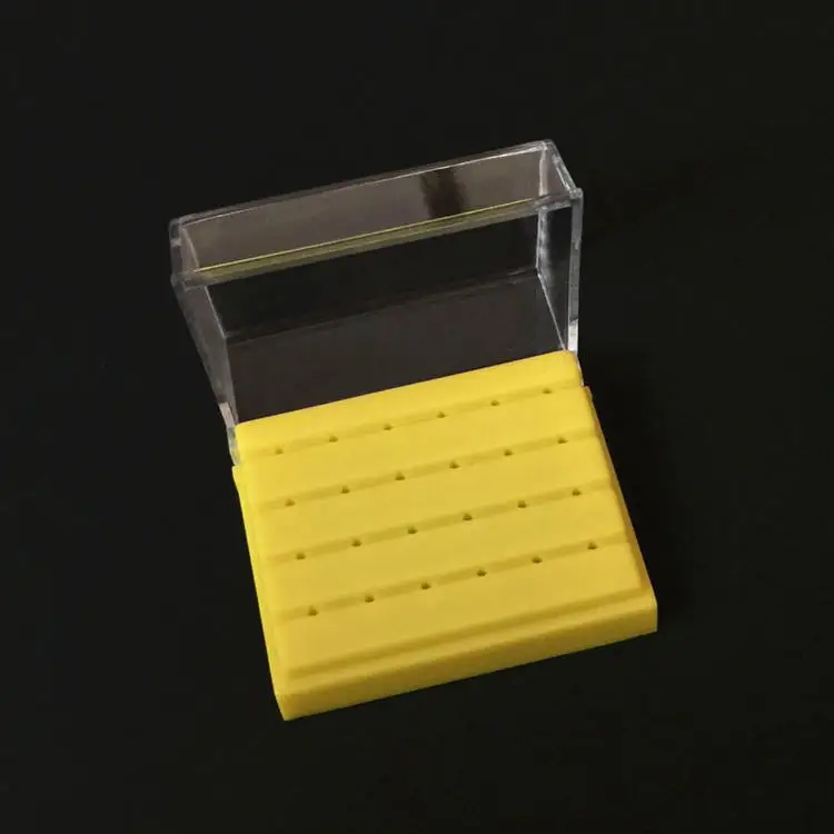 New style high quality 24-hole bur holder box ideal for storge of dental burs can place or autoclavable