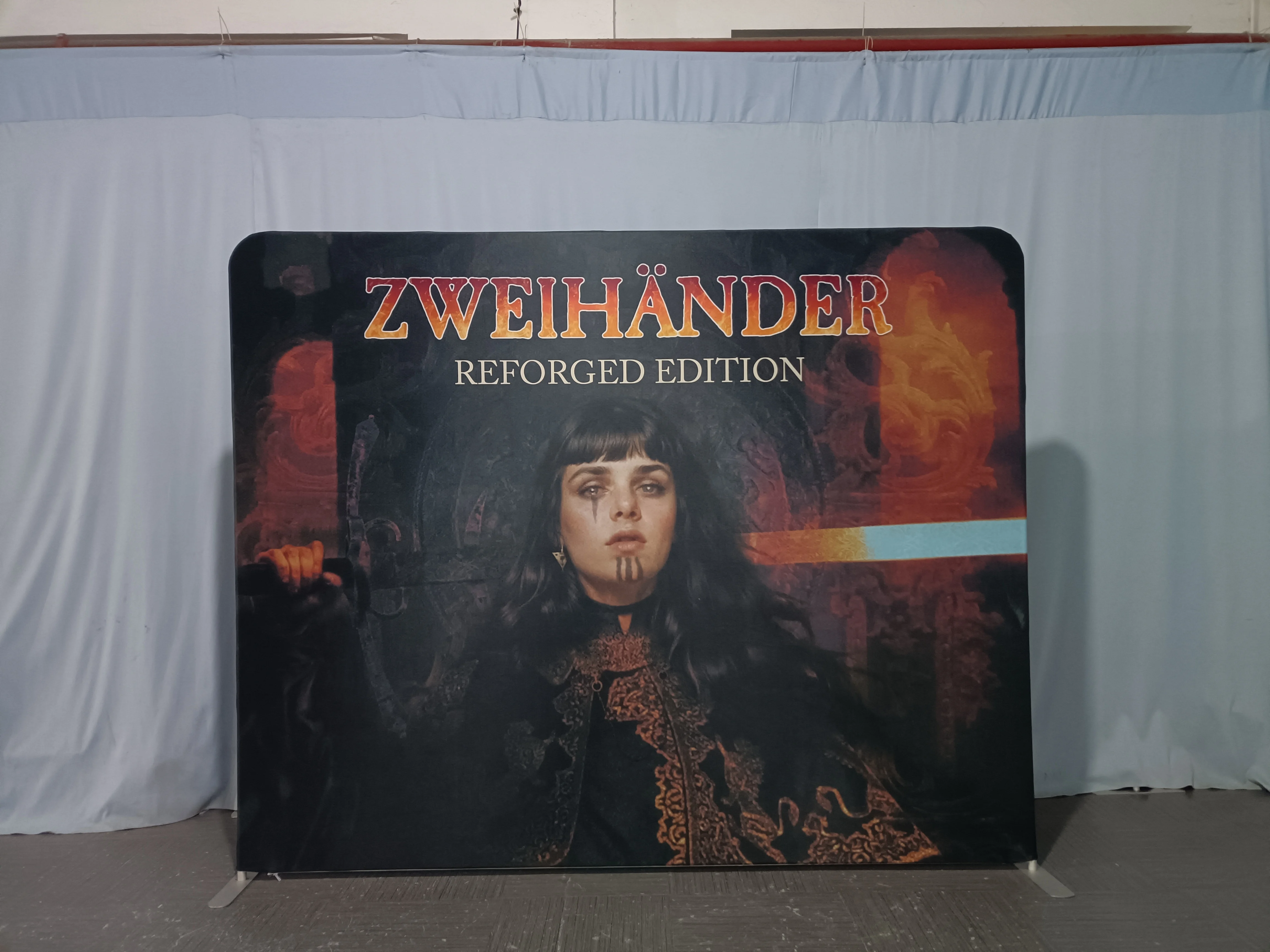 Custom Printed Indoor Photo Studio Background Backdrop for Trade Shows and Exhibitions Portable Advertising Feature