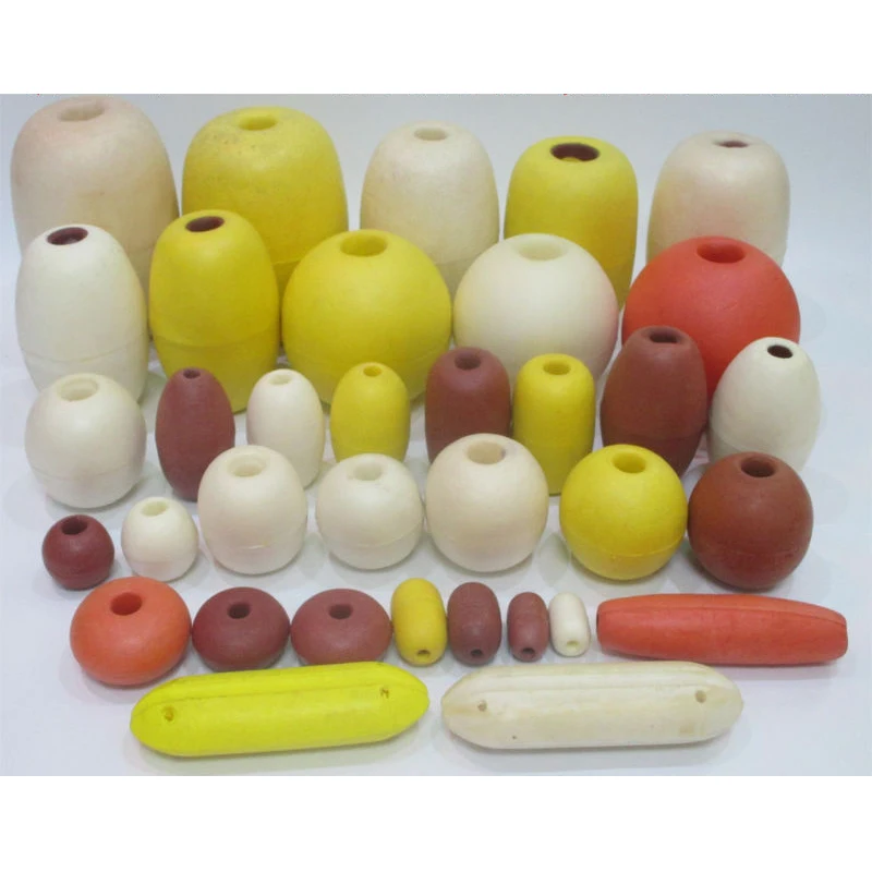 Customized Soft EVA Foam Fishing Drift Floats Slip Bobbers Assorted Sizes  Used for fishing nets warning lines
