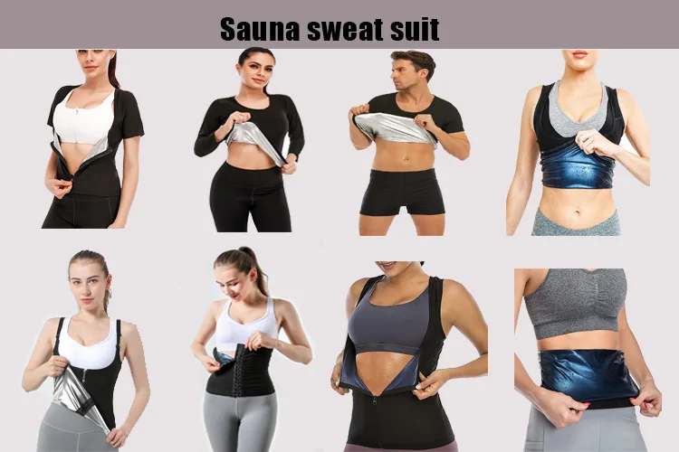 Sauna Suits Short Sleeve Compression T-shirt Workout Shirt Sweating Weight Loss Slimming Sweat Shaper Sauna Vest Sauna shirt