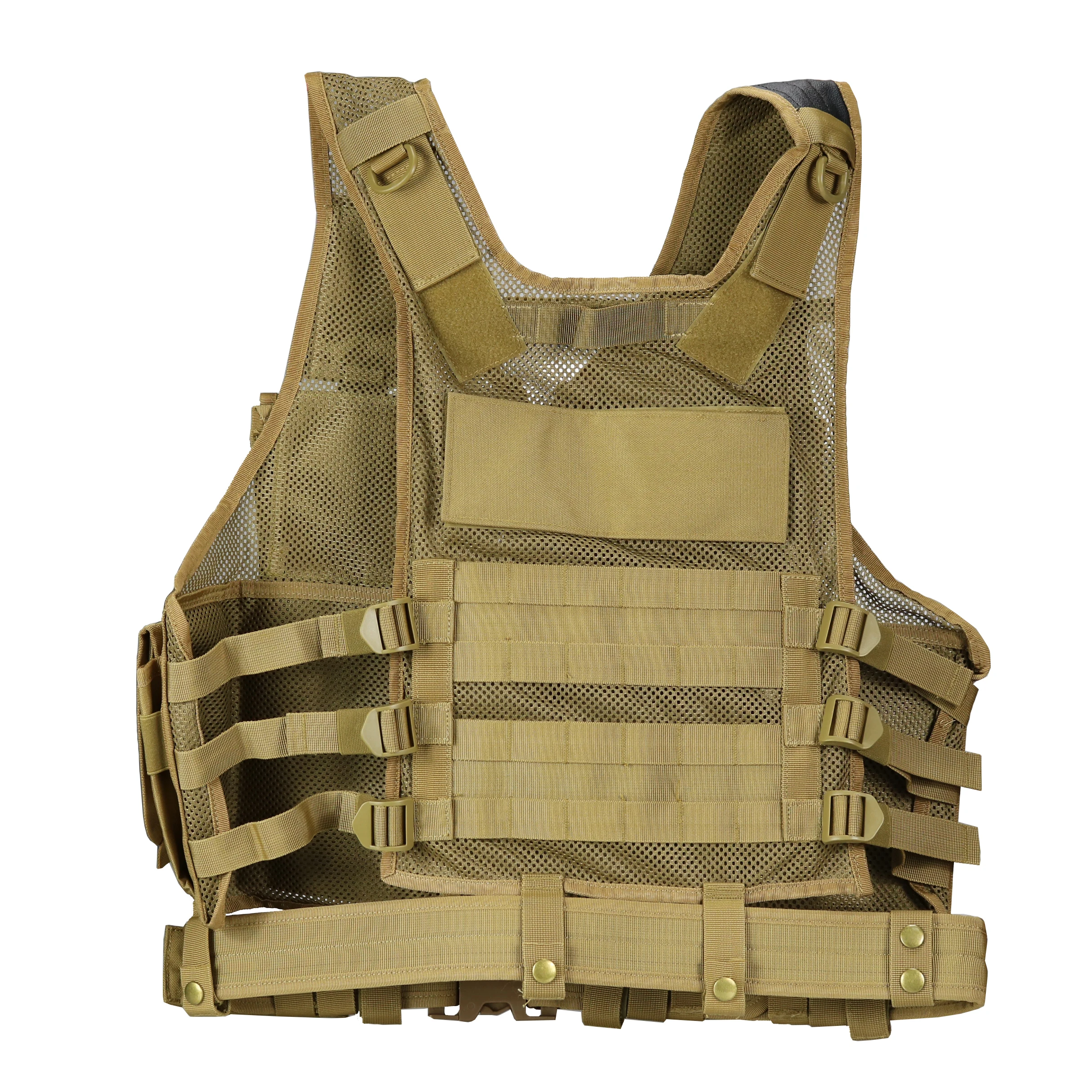 Hot Sale Hunting Training Game Vest Adjustable Breathable Training Weighted Vest Tactical Durable Mesh Vest with Utility Pouches