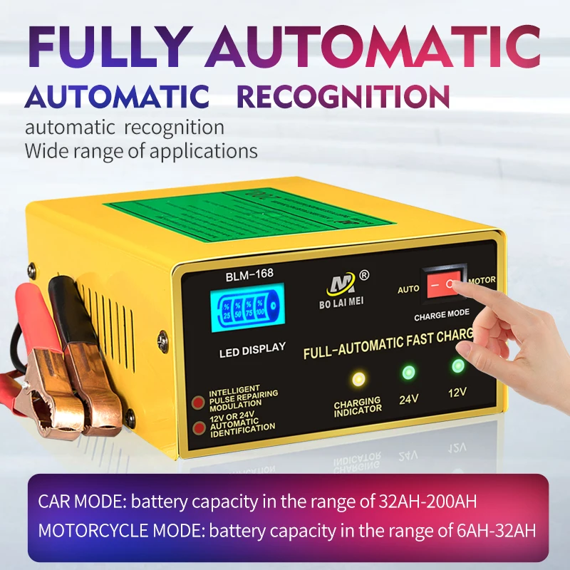 12v 24v automatic auto forklift lead acid battery charger