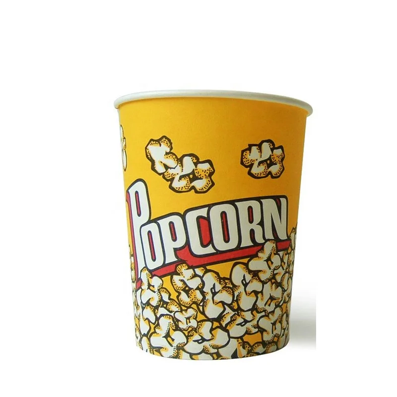 Custom Printed Multi Size Disposable Popcorn Cup