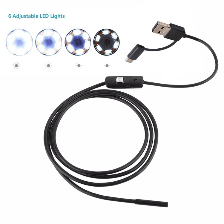 7MM 640*480 2M Soft Line Video Inspection Camera Inspection Camera Soft Endoscope Wifi Endoscope Ip67 Inspection Camera