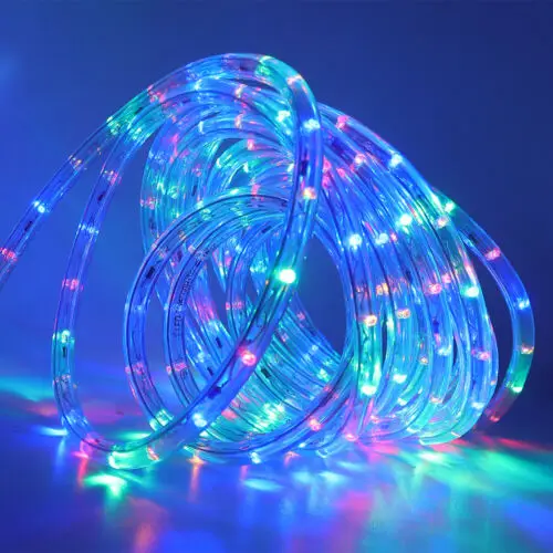 10MM 13MM DIP Waterproof IP65 1 Yellow UV Resistant Waterproof Led  Rope Light for Party Decoration