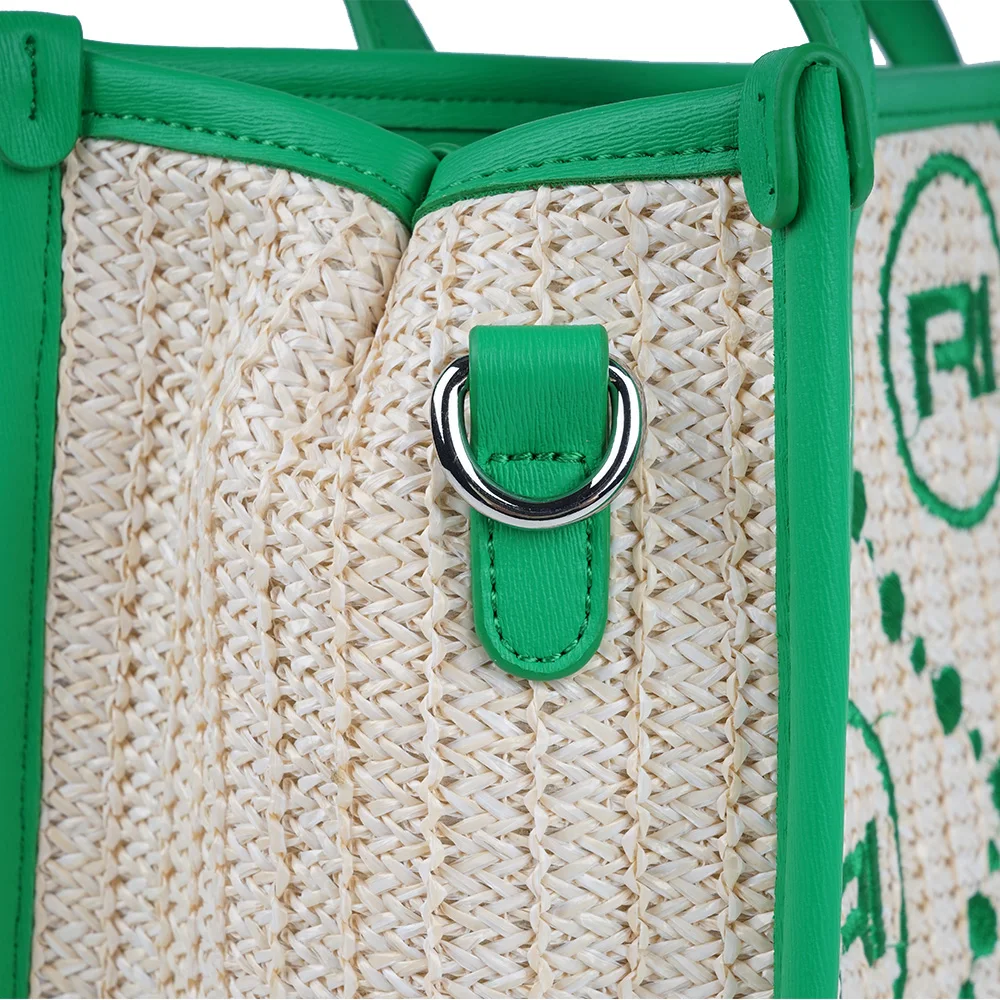 2022 женские сумки, вязаная холщовая Женская сумка через плечо с вышивкой и принтом