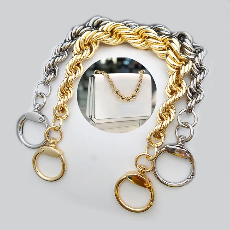 Factory Supply Cheap Metal Copper Women Handbag Purse Shoulder Bag Straps Chain