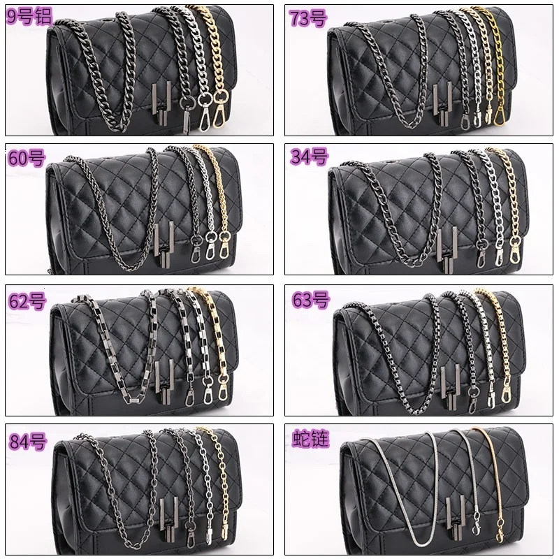 Wholesale Metal Handbag Chains Handbag Accessories Aluminum Bag Chains For Purse Bag