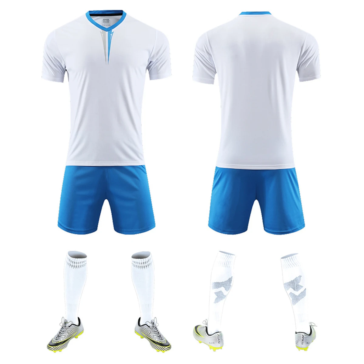 Футбольная форма комплект с коротким рукавом тренировочный костюм для футбольных игр Мужская командная спортивная одежда из Джерси на заказ