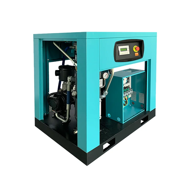 rotary screw air compressor 7.5KW 10HP   1200L  ForProduction workshop screw air compressor pump