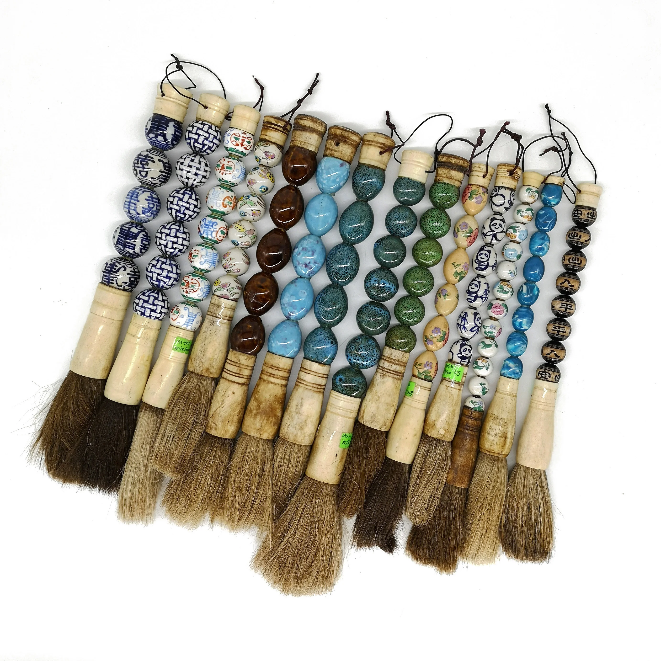 Hot selling Brazil home decoration cow bone old style jade Chinese writing calligraphy brush