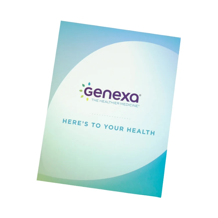 Custom Size Eco Friendly Paper Folders with Card