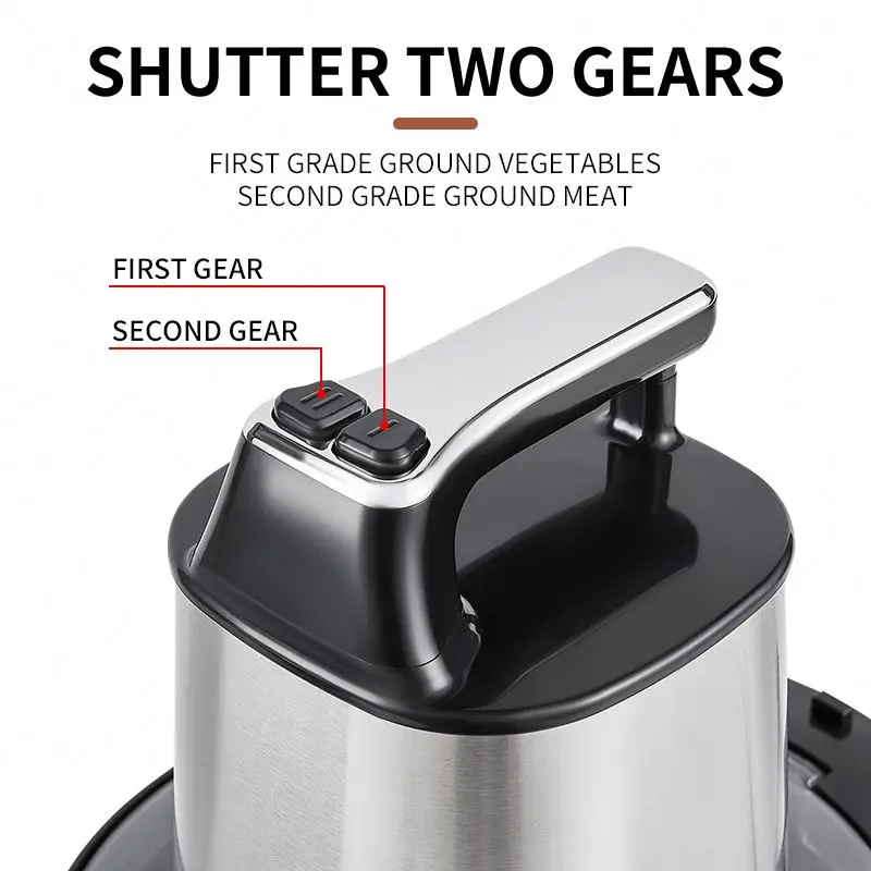 commercial electric minced steel crusher machine, 6l garlic stainless vegetable cutting meat grinder/